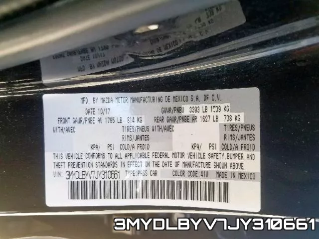 3MYDLBYV7JY310661