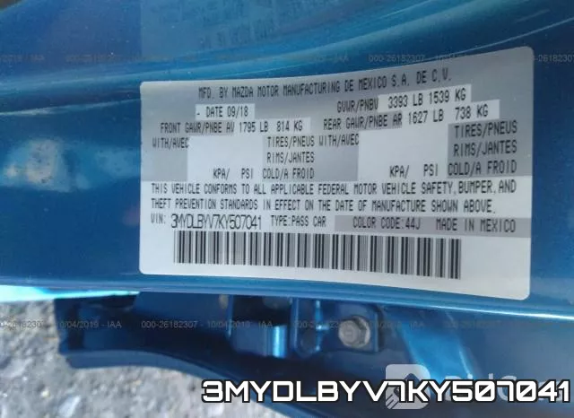 3MYDLBYV7KY507041