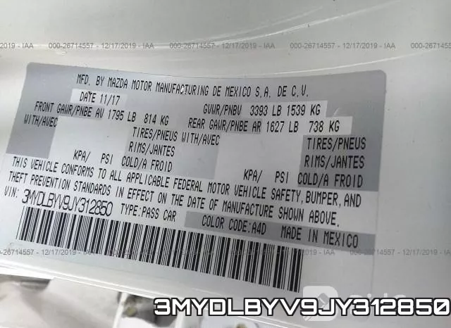 3MYDLBYV9JY312850