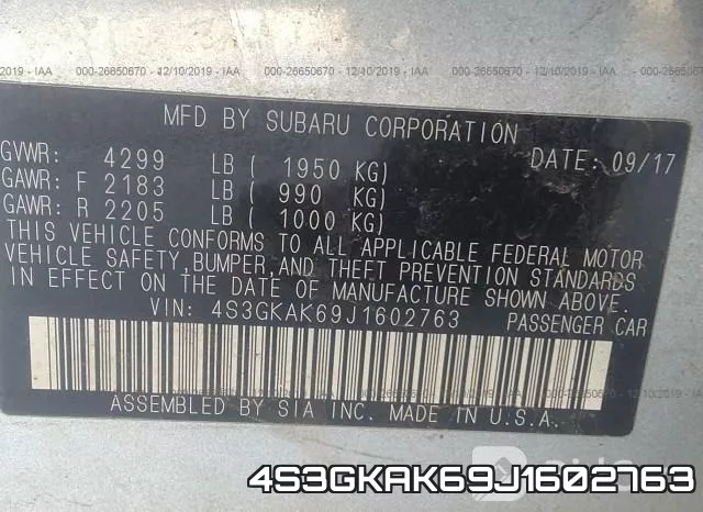 4S3GKAK69J1602763