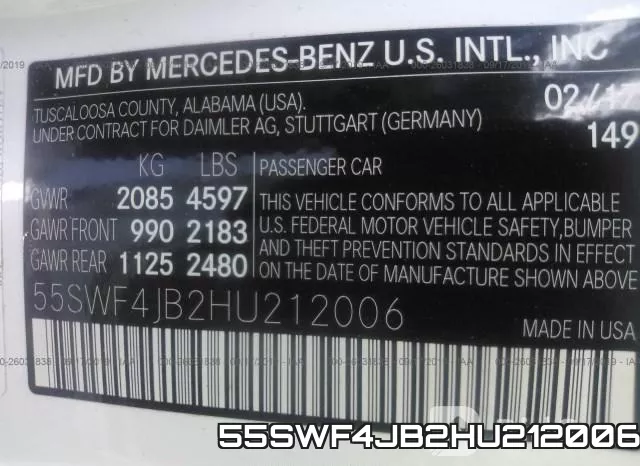 55SWF4JB2HU212006