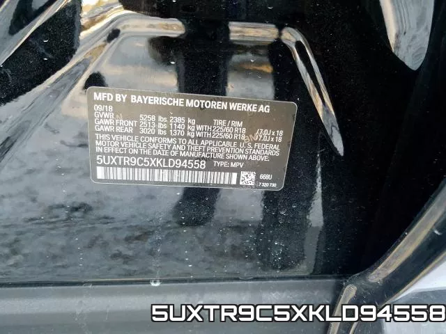 5UXTR9C5XKLD94558