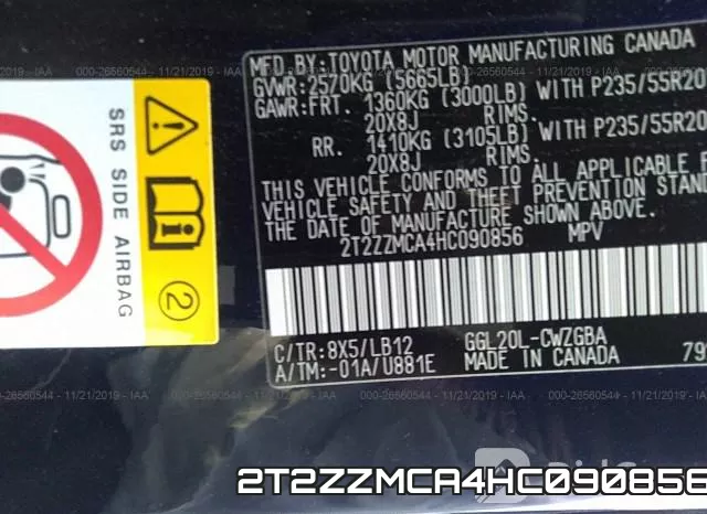2T2ZZMCA4HC090856