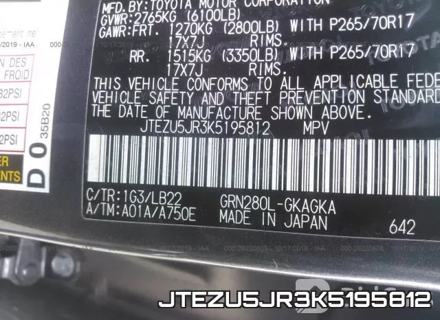 JTEZU5JR3K5195812