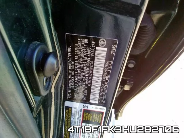 4T1BF1FK3HU282706