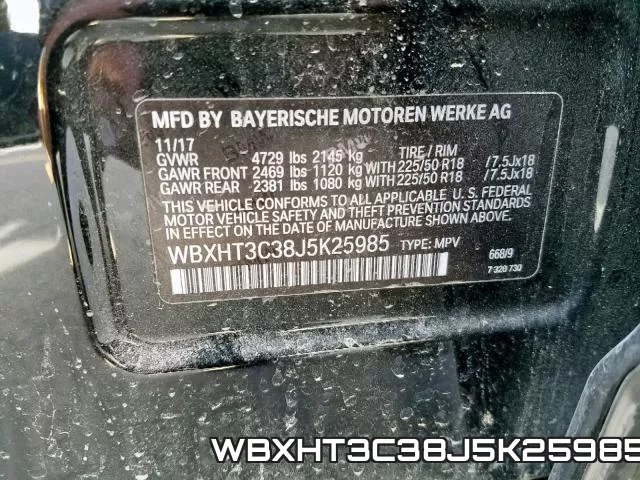 WBXHT3C38J5K25985