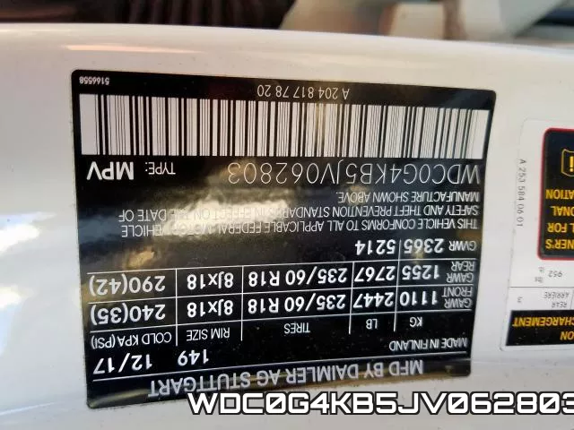 WDC0G4KB5JV062803