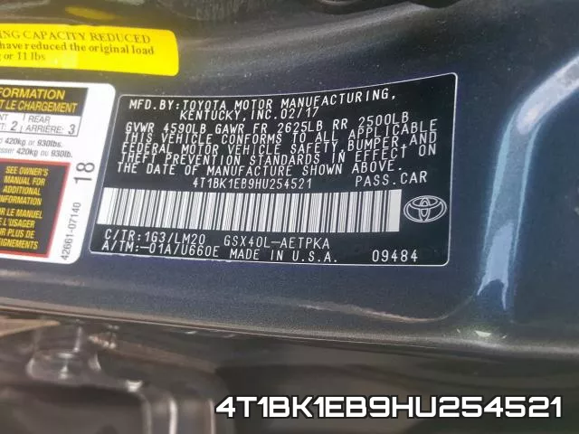 4T1BK1EB9HU254521