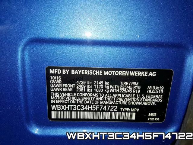 WBXHT3C34H5F74722