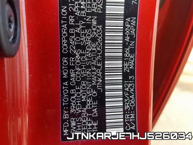 JTNKARJE7HJ526034