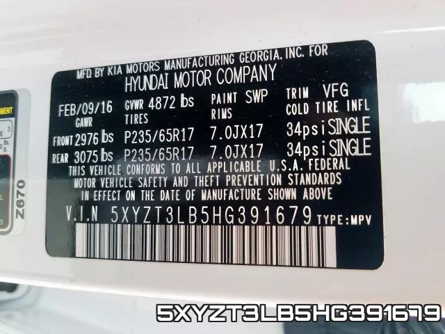 5XYZT3LB5HG391679