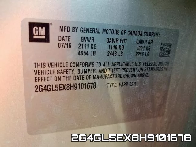 2G4GL5EX8H9101678