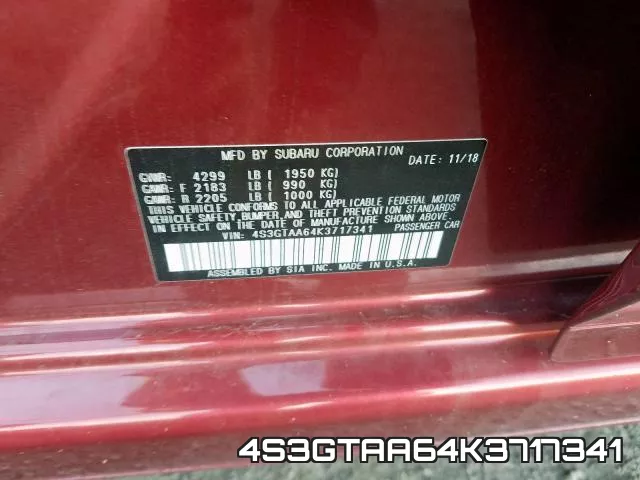 4S3GTAA64K3717341