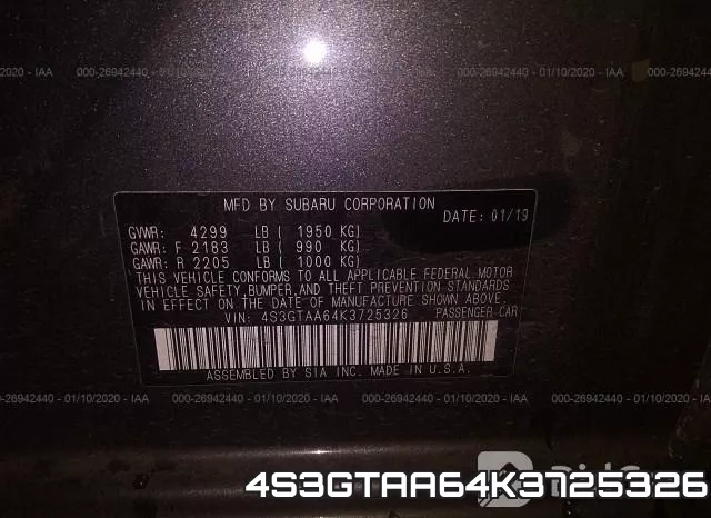 4S3GTAA64K3725326