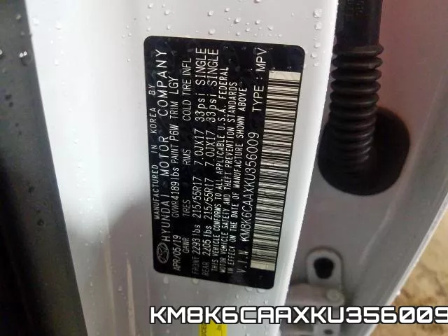 KM8K6CAAXKU356009