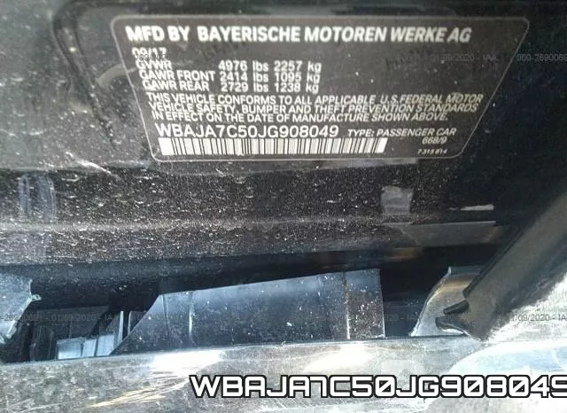 WBAJA7C50JG908049