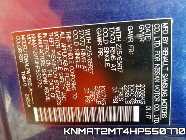 KNMAT2MT4HP550770