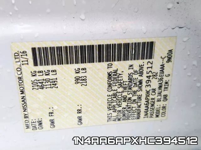 1N4AA6APXHC394512