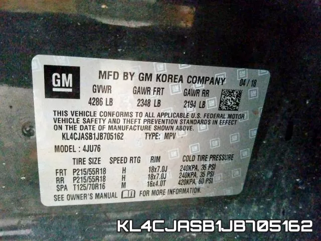 KL4CJASB1JB705162