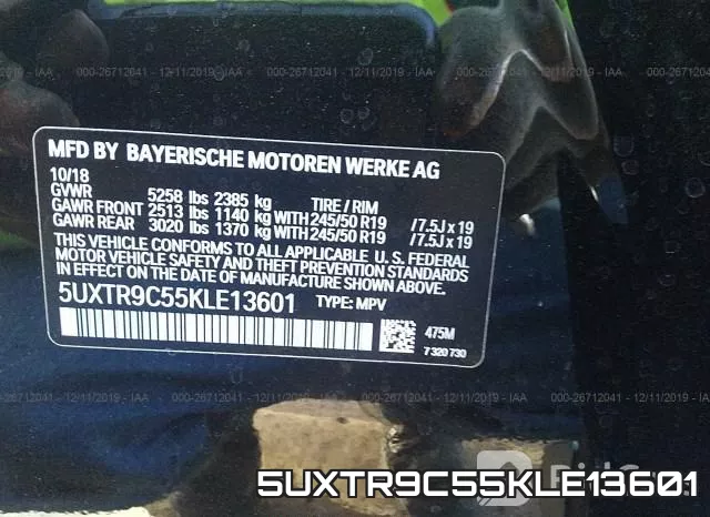 5UXTR9C55KLE13601