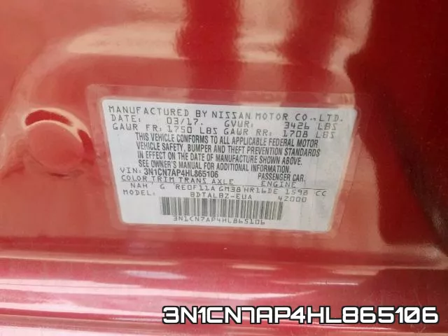 3N1CN7AP4HL865106