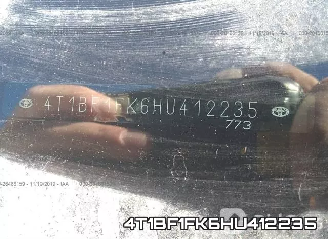 4T1BF1FK6HU412235