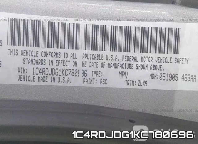1C4RDJDG1KC780696