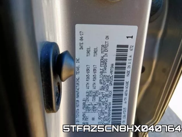 5TFAZ5CN8HX040764