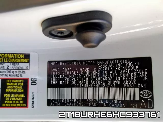2T1BURHE6HC933761