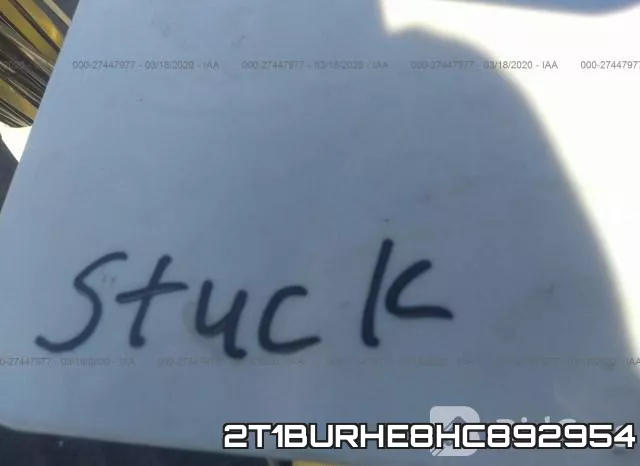 2T1BURHE8HC892954