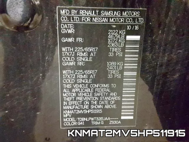KNMAT2MV5HP511915