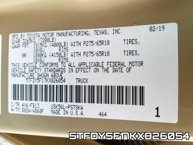 5TFDY5F17KX826054