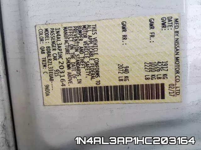 1N4AL3AP1HC203164
