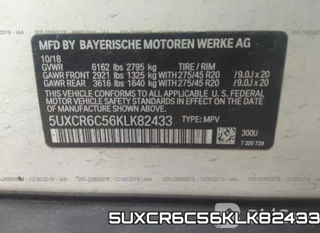 5UXCR6C56KLK82433