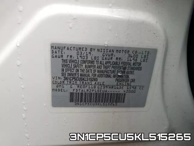 3N1CP5CU5KL515265
