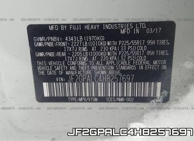 JF2GPALC4H8257697