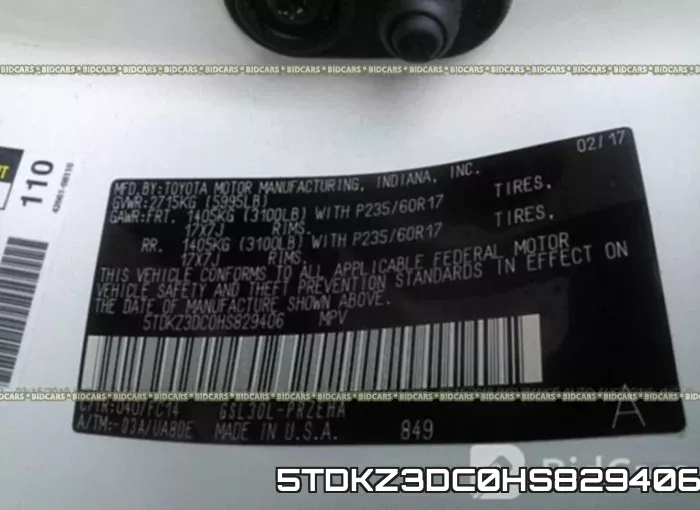 5TDKZ3DC0HS829406