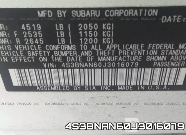 4S3BNAN60J3016079