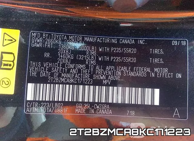 2T2BZMCA8KC171223
