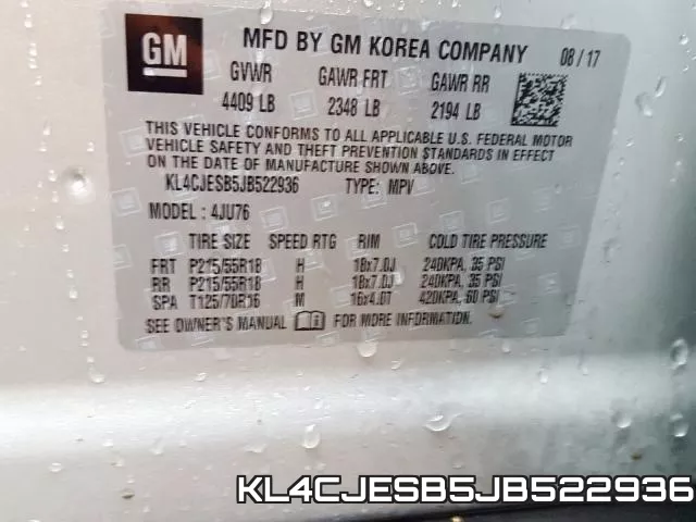 KL4CJESB5JB522936