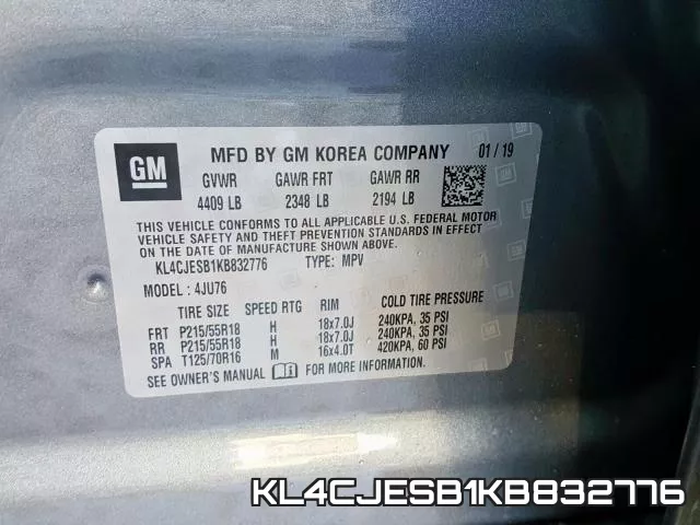 KL4CJESB1KB832776