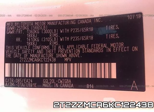 2T2ZZMCA6KC122438