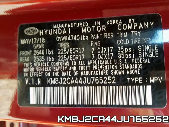 KM8J2CA44JU765252
