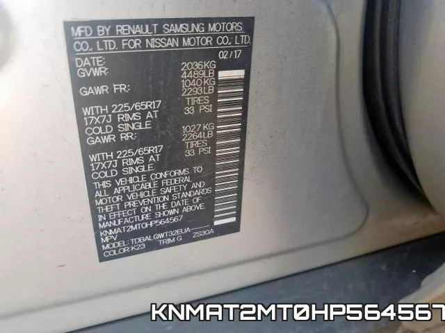 KNMAT2MT0HP564567