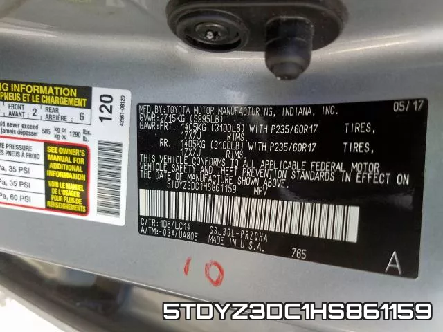 5TDYZ3DC1HS861159