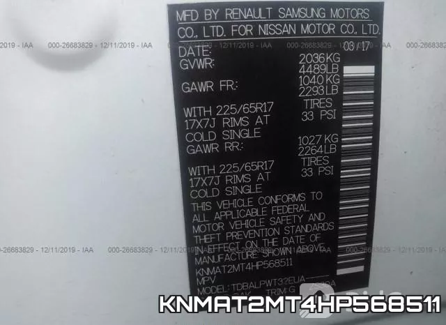 KNMAT2MT4HP568511