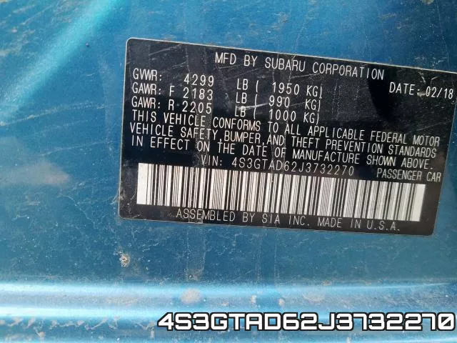 4S3GTAD62J3732270