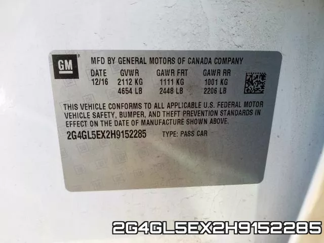 2G4GL5EX2H9152285