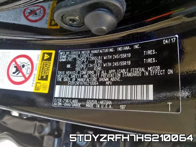 5TDYZRFH7HS210064