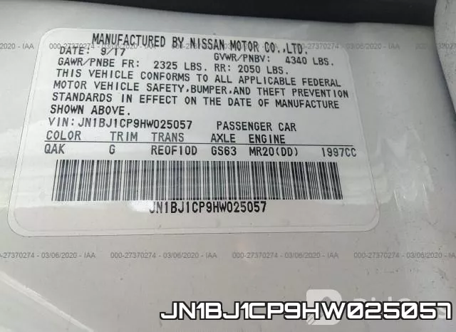 JN1BJ1CP9HW025057